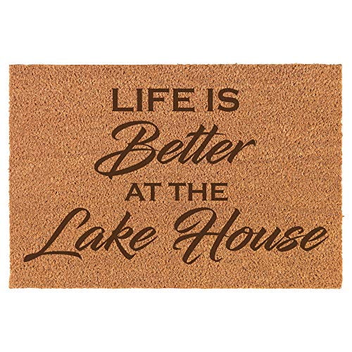Jump in the Lake Fun Greeting Mat 18x30 DII Natural Coir Doormat Jump in the Lake Fun Greeting Mat 18x30 DII Natural Coir Doormat